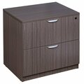Boss N112-DW Driftwood Laminate Two Drawer Lateral File Cabinet - 31'' x 22'' x 29'' 197N112DW